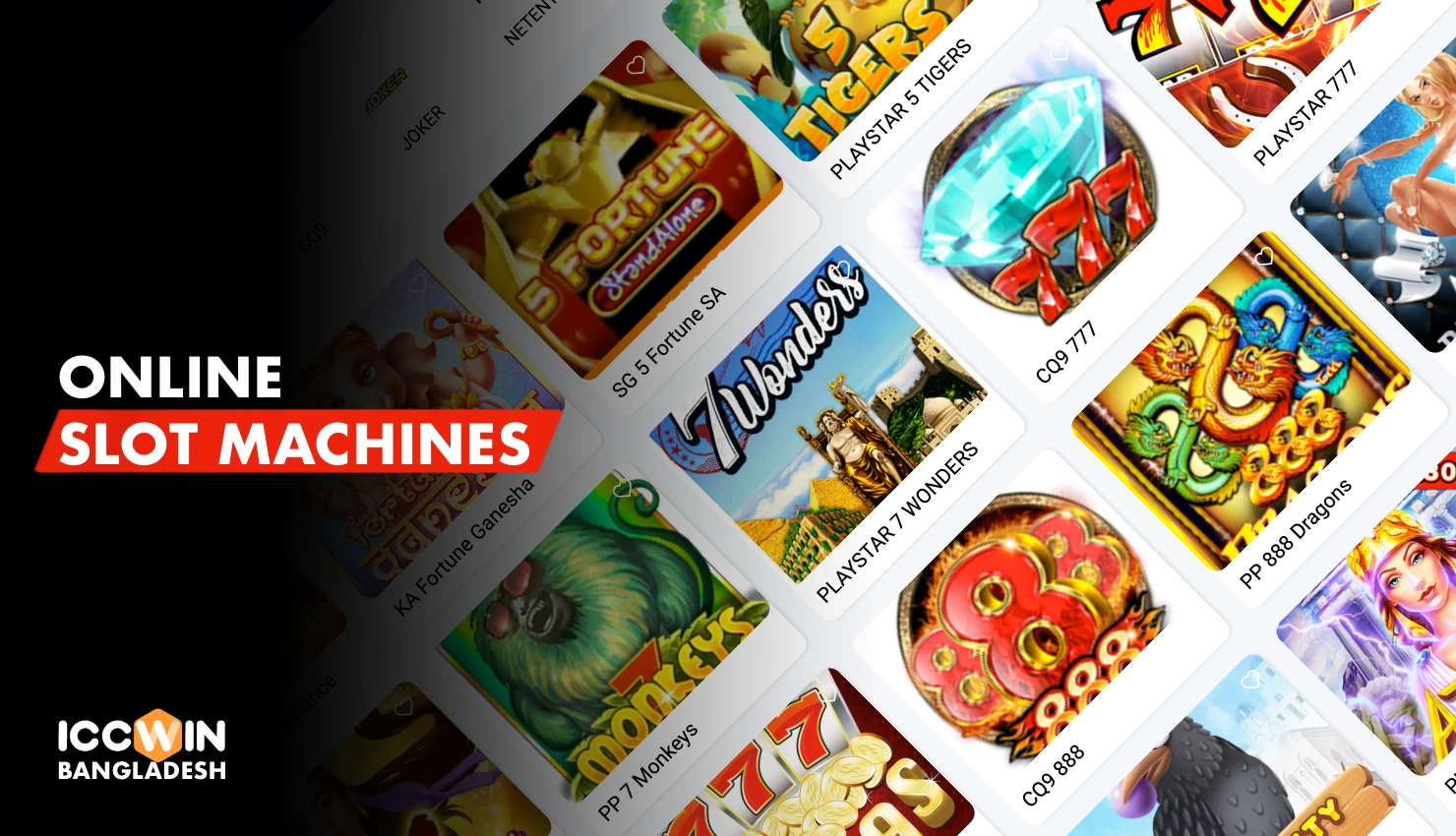 Play online slot machines on the platform Iccwin have fun and win real money